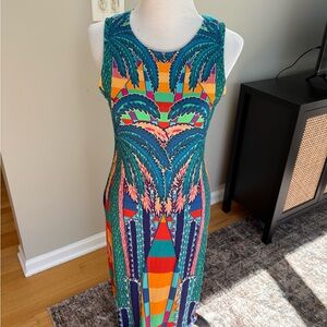 Mara Hoffman Multicolor Tropical Maxi Dress, Sz M